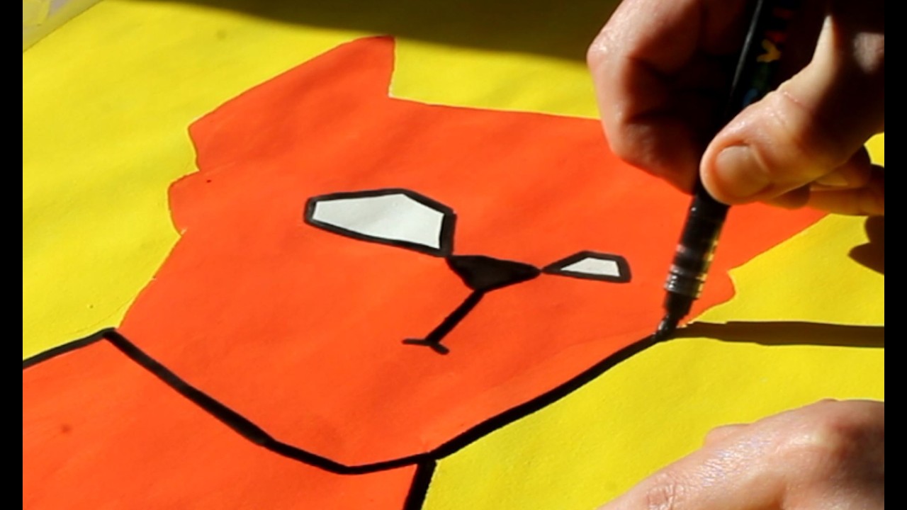 Ocre - les chats - peinture acrylique (2026)