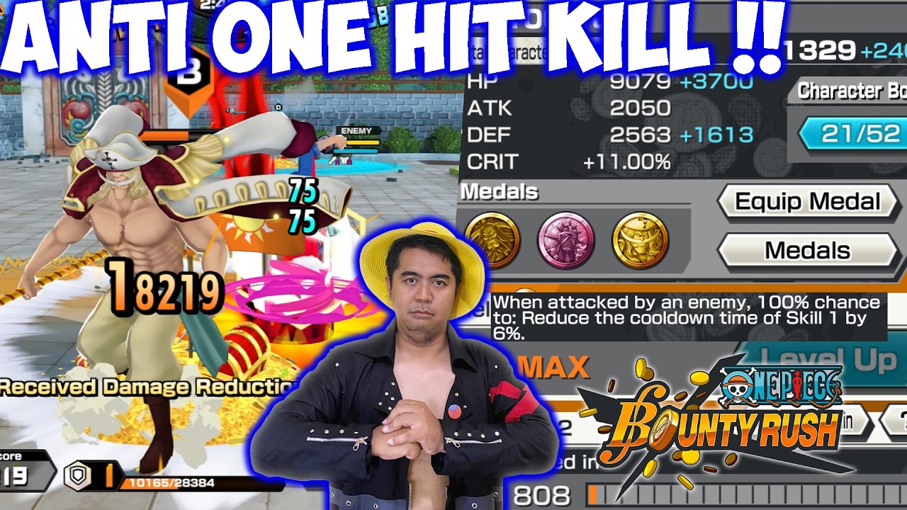 Immortal Build 🔥🔥- Full HP + Def & Spam Skill 1 Medal EX WB Broken Parah !! - One Piece Bounty Rush