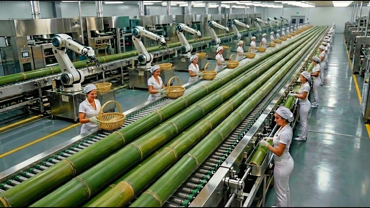 Inside a Modern Bamboo Processing Facility – Full Production Process (Full Process)