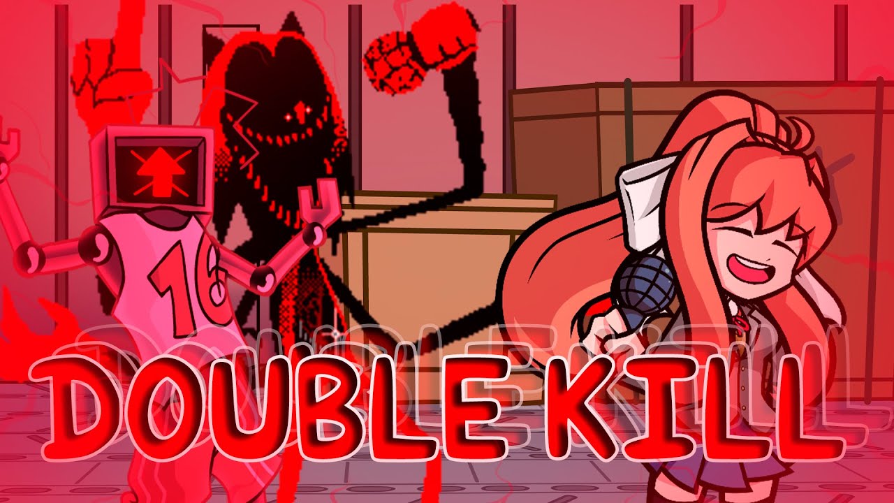 Triple Glitch || Double Kill (Hex, Fatal Error And Monika Cover) || VS Impostor V4