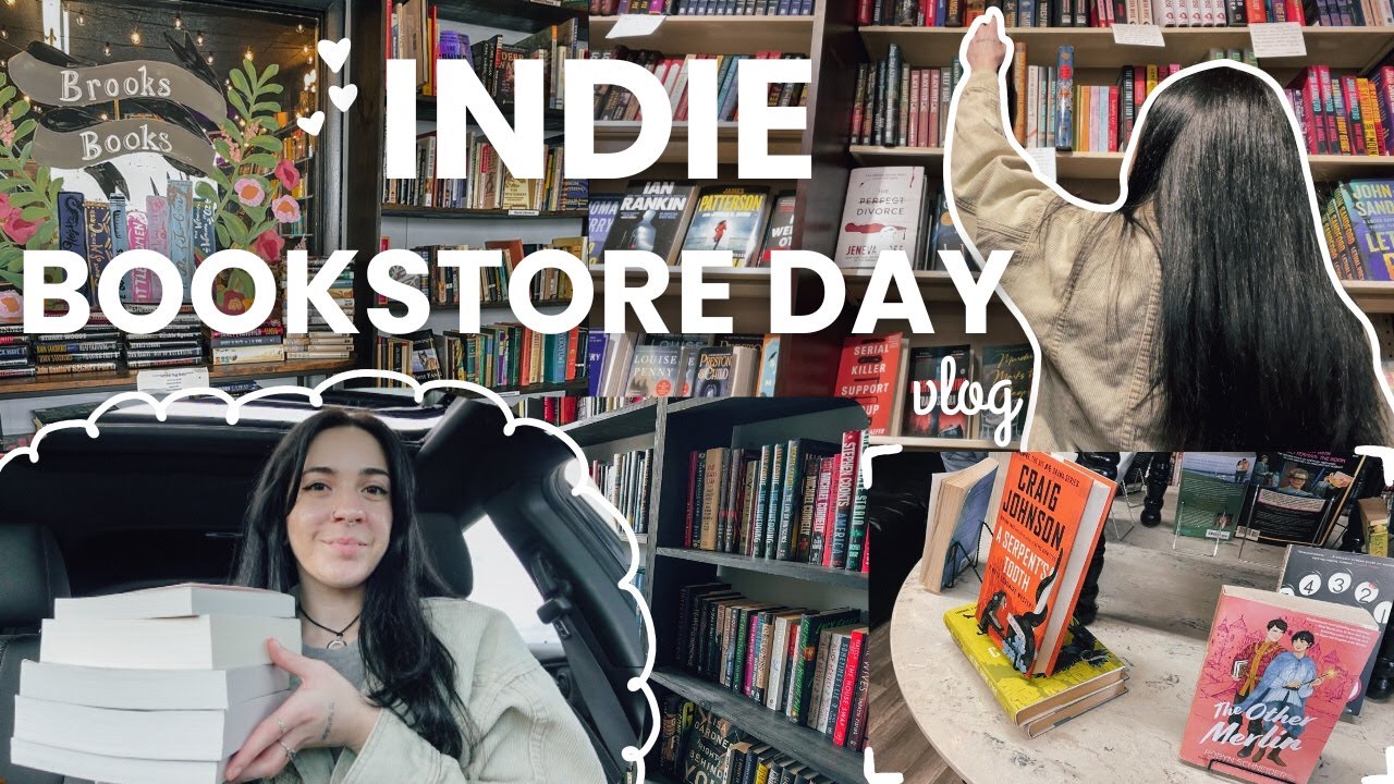 independent bookstore day vlog // book shopping and haul!