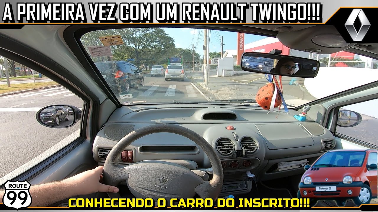 MINHA PRIMEIRA VEZ DIRIGINDO UM RENAULT TWINGO!!! | CANAL ROUTE 99