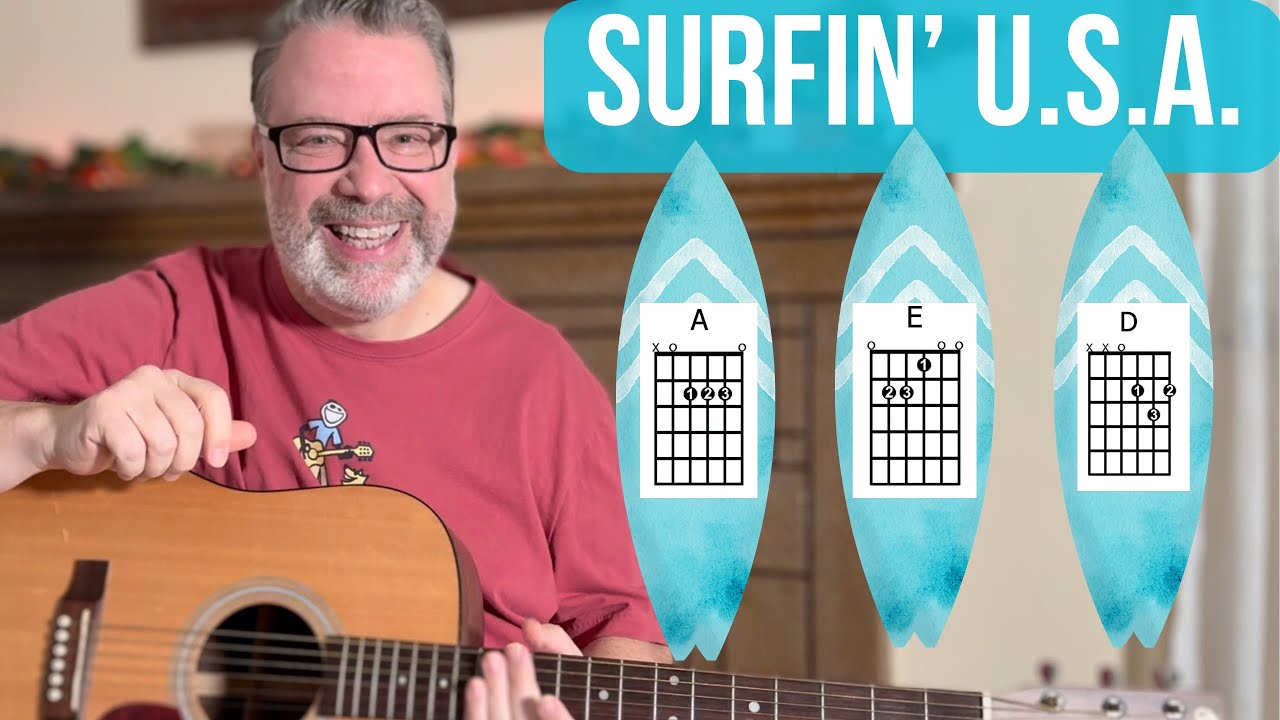 Как играть Surfin' USA группы The Beach Boys — урок игры на гитаре