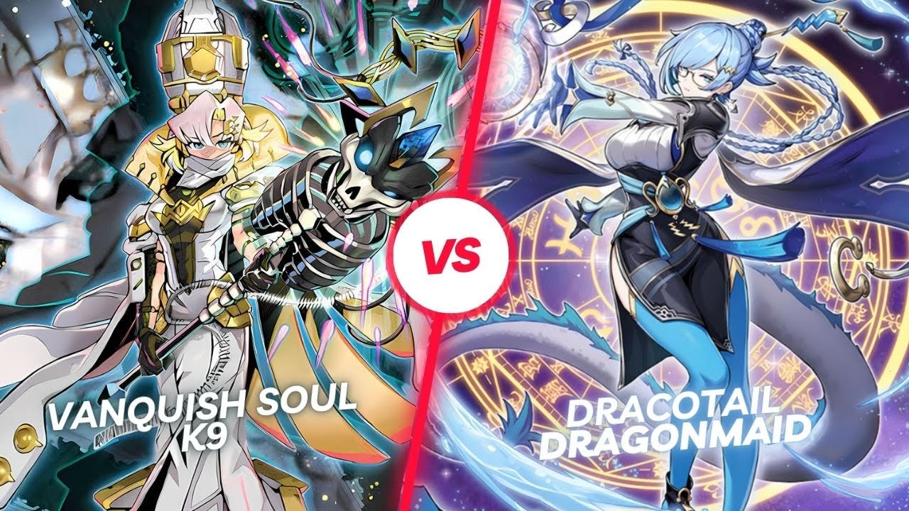 Vanquish Soul K9 VS Dracotail Dragonmaid | Yu-Gi-Oh! Locals Table 1