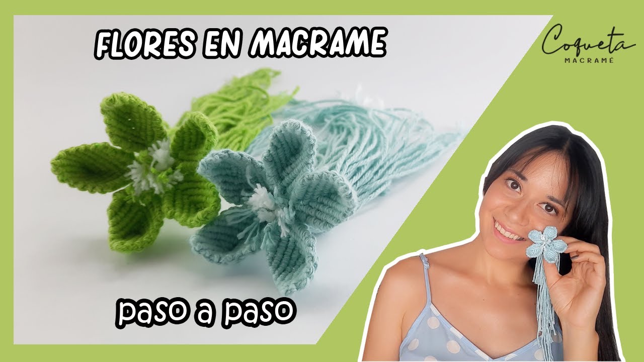 Flores de macrame paso a paso #coquetamacrame