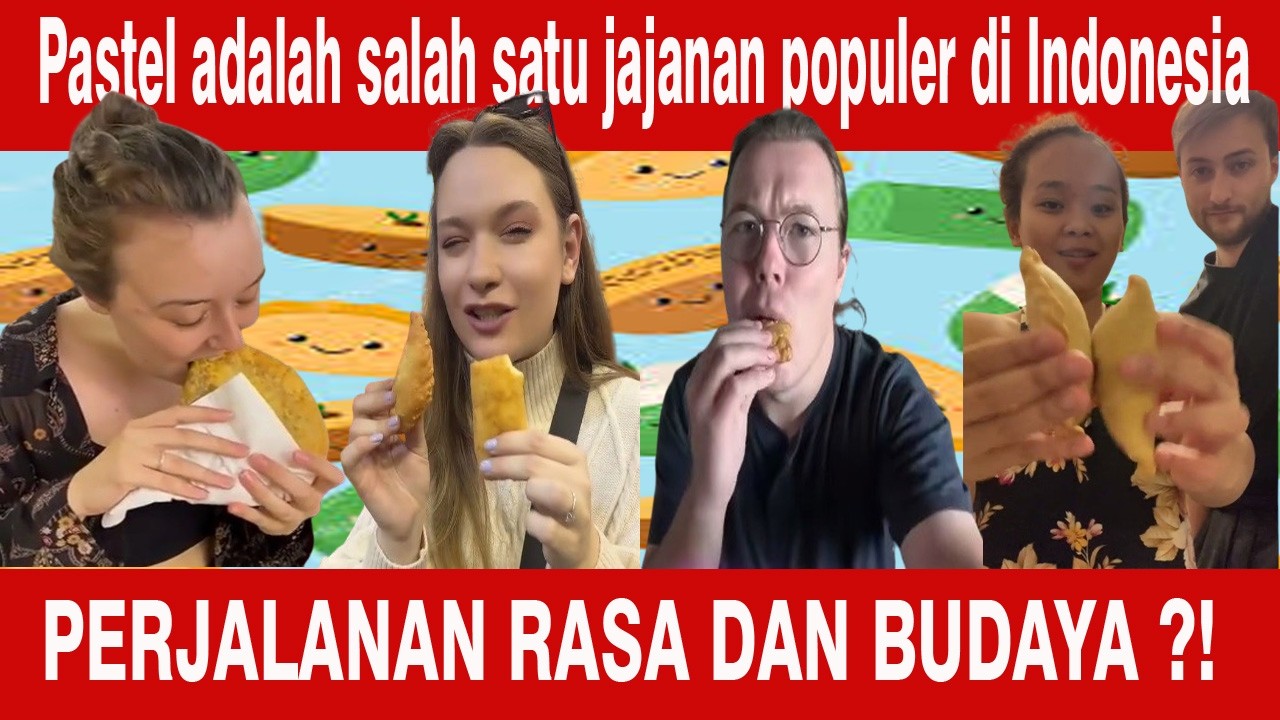 Bule Kaget Coba Pastel Goreng Indonesia!