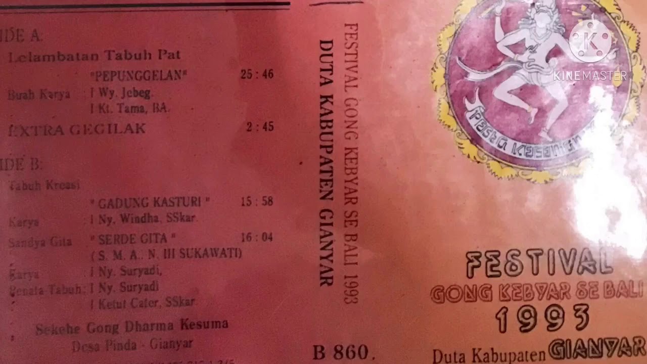 Lelambatan Tabuh Pat “PEPUNGGELAN” Juara 1 Festival Gong Kebyar 1993 Kab. Gianyar