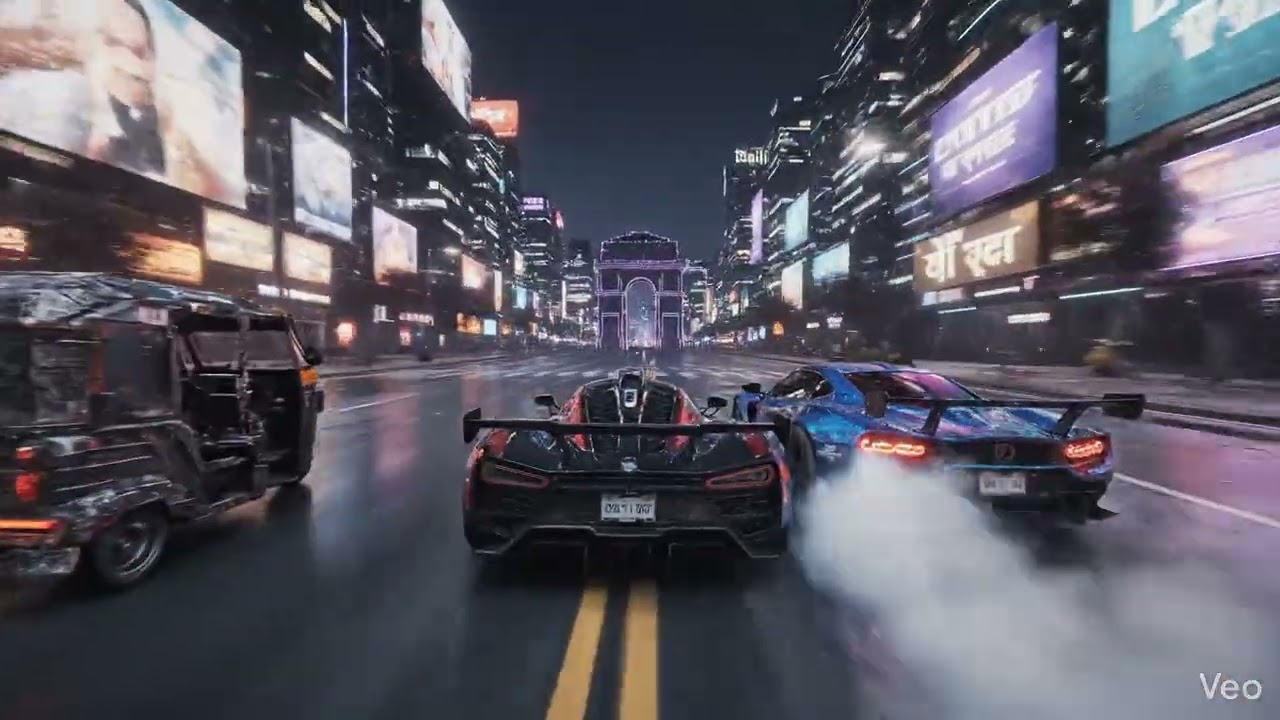 Bhayanaka Car Race Video