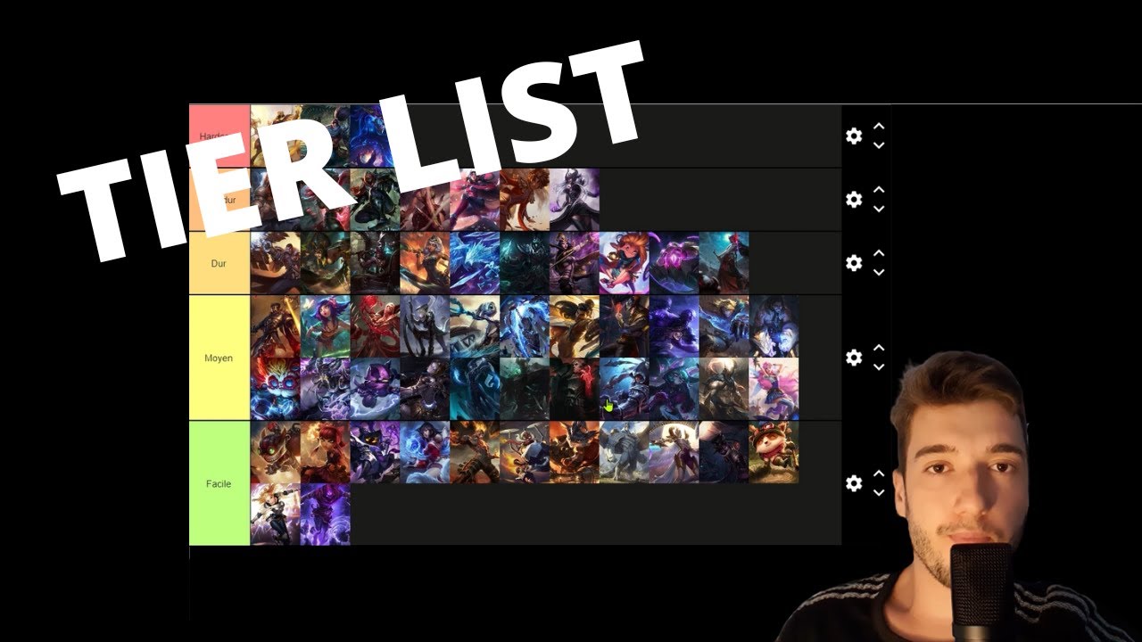 ASMR - TIER LIST des CHAMPIONS les plus DURS &agrave; jouer au MID (LoL)