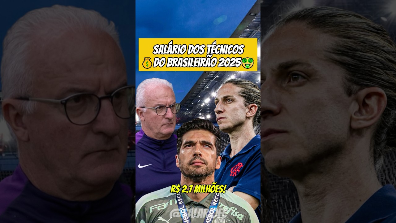 Sal&aacute;rio dos t&eacute;cnicos do Brasileir&atilde;o 2025! #salario #brasileirao #tecnico #treinador