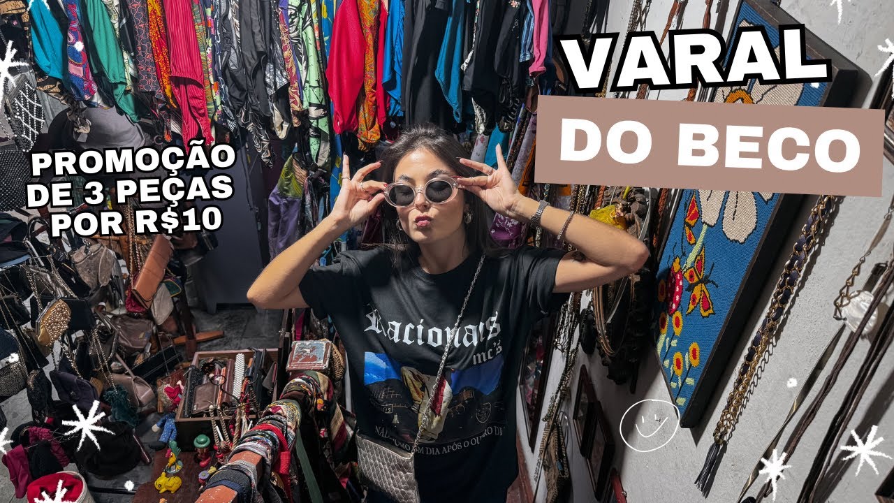 BRECHÓ VARAL DO BECO | acervo vintage enorme e promoção de 3 peças por R$10