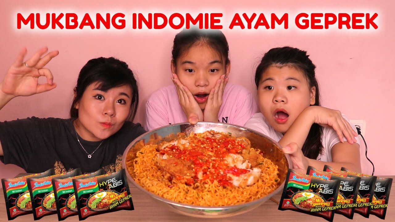 HABISIN 5 BUNGKUS INDOMIE HYPE ABIS RASA AYAM GEPREK DENGAN AYAM  ASLI