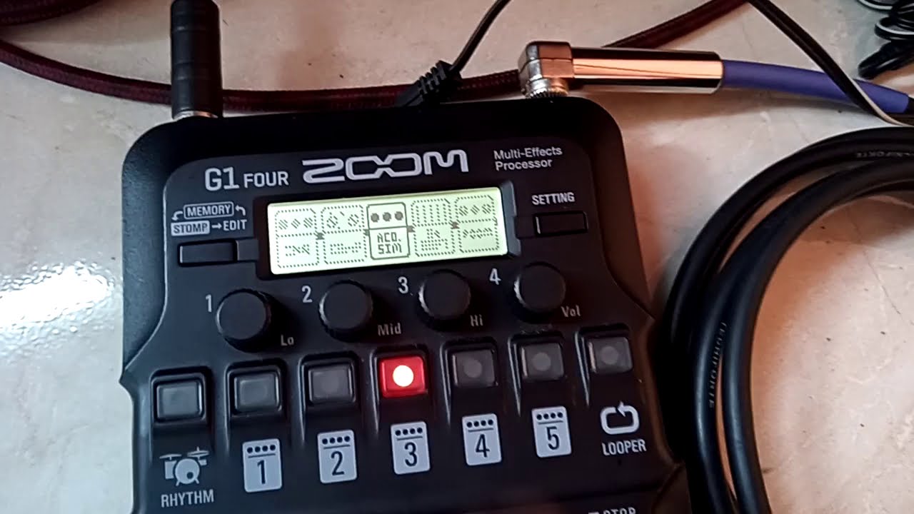 Melhorar som do violão com Zoom G1 Four