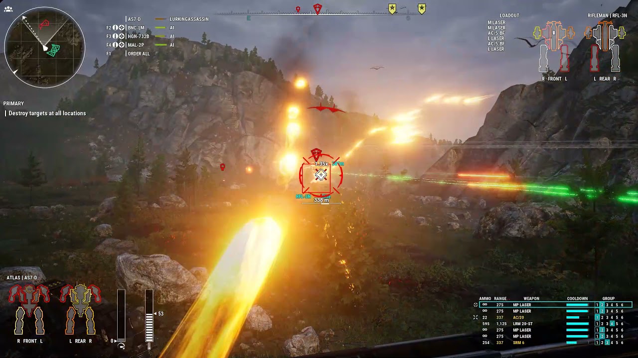 Mechwarrior 5 Gameplay - Max Level Assault Mech Raid
