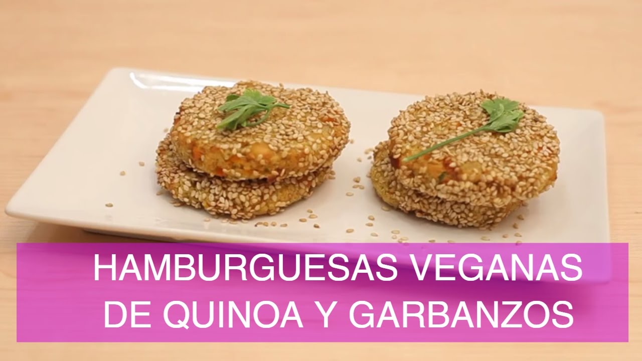 HAMBURGUESA DE QUINOA Y GARBANZOS, FÁCILES E IRRESISTIBLES