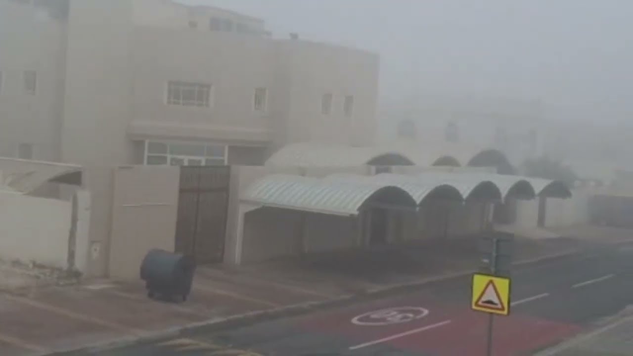 Oohh I m tired to see | Today again fog in Doha  | 😍❄️