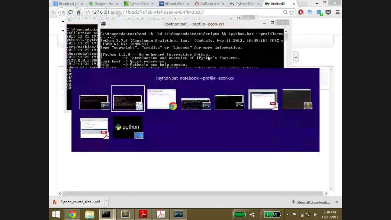 Introduction to Python, Class 1
