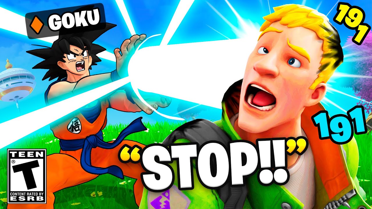 Я притворился Боссом Гоку в Fortnite... (Мифический Камехамеха)