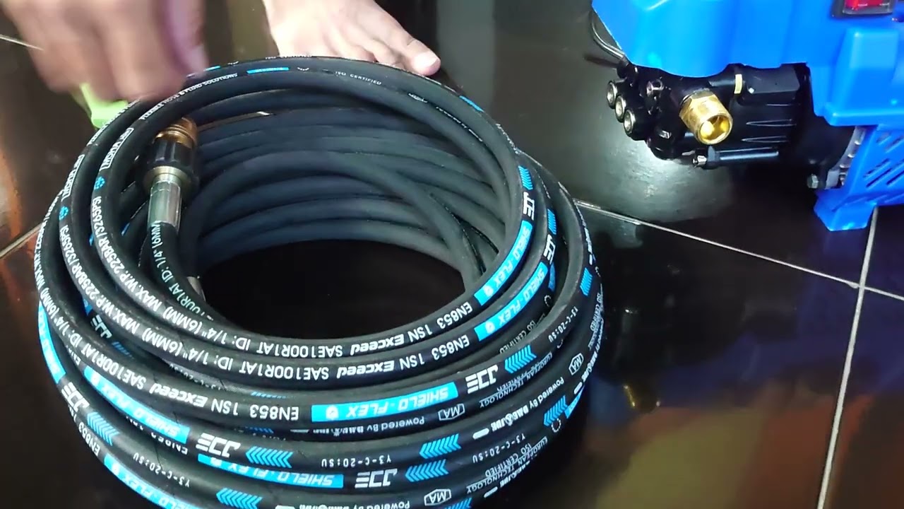 UNBOXING Selang jet cleaner pressure washer Aipower EPW1700 APW3200 & karcher 15meter 225 bar 1/4