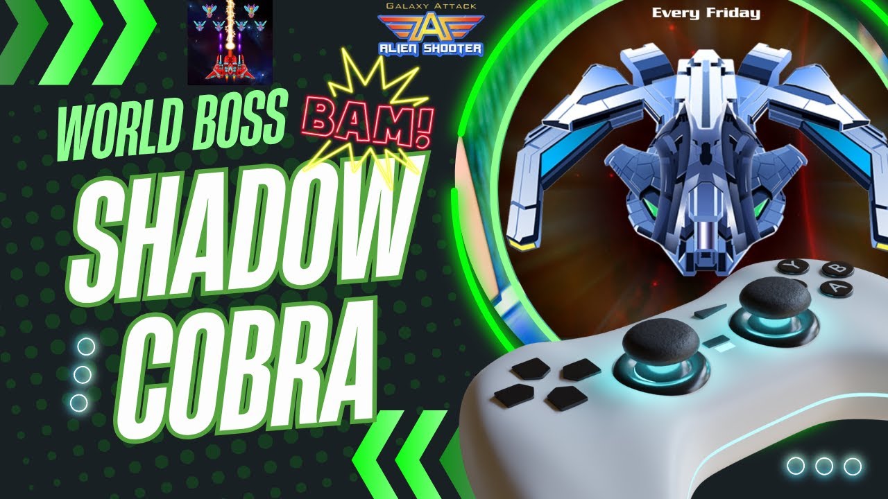 Galaxy Attack Alien Shooter #17 | World Boss Shadow Cobra | Zambario Gamers
