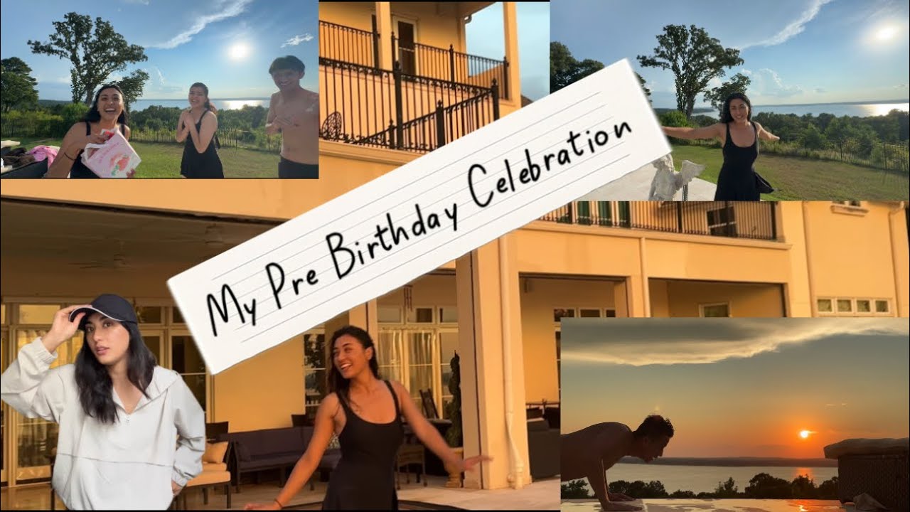 Birthday Celebration || Surprises || Beautiful sunset & Swimming Pool 