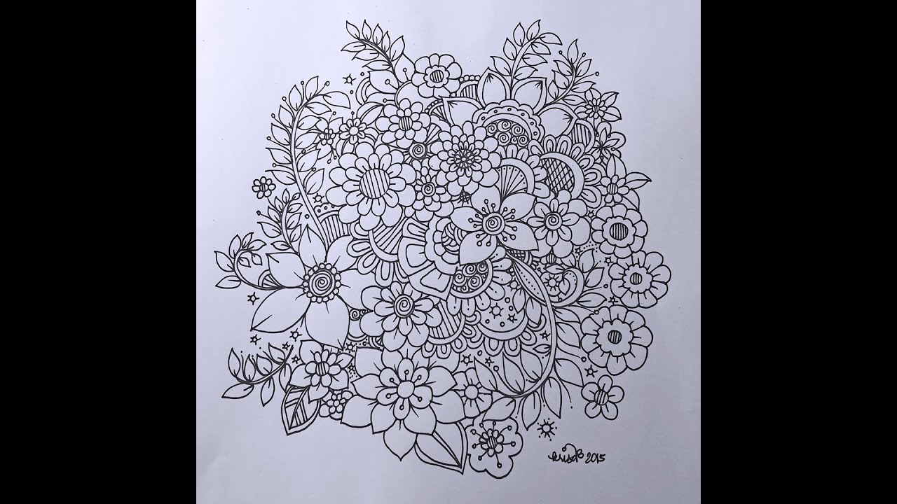 slow doodle - zentangle inspired freestyle doodling
