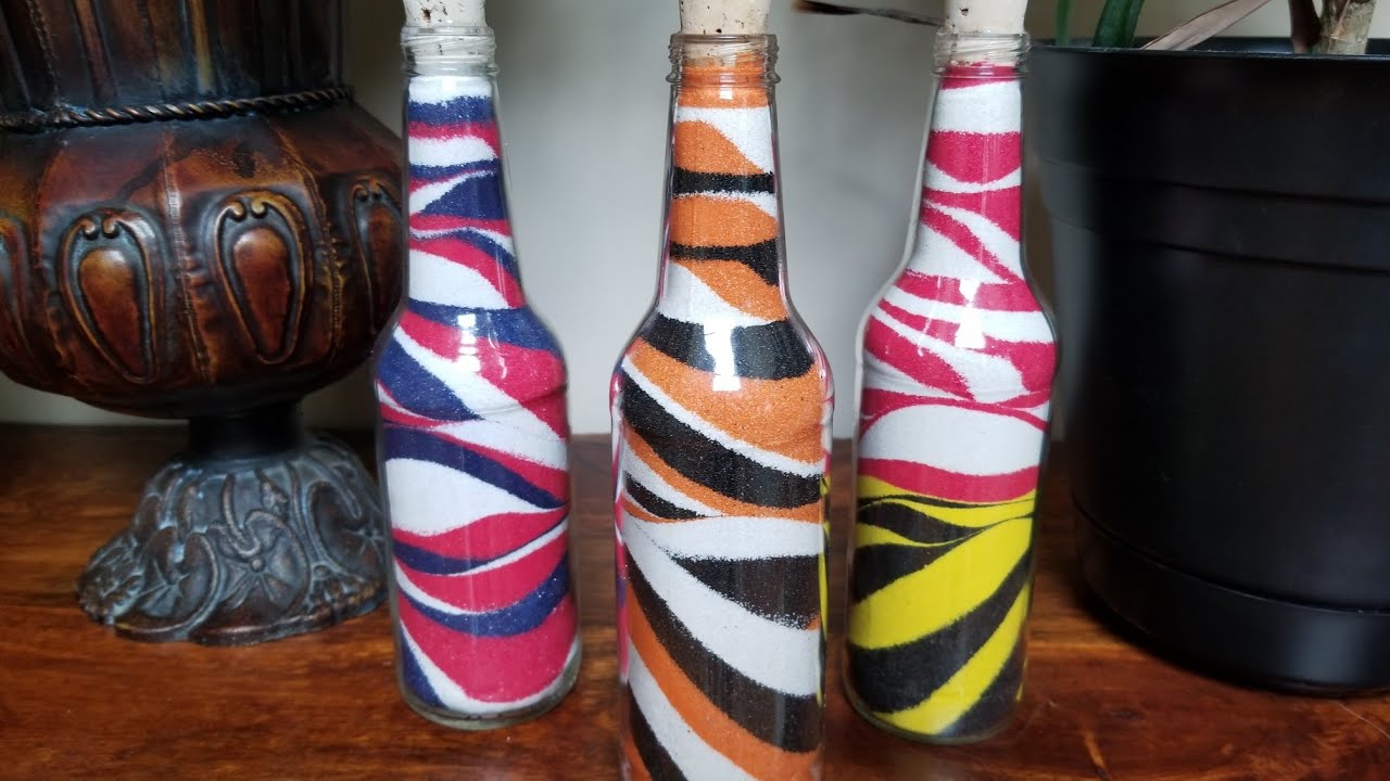 DIY 🔴 SAND ART IN A BOTTLE TUTORIAL