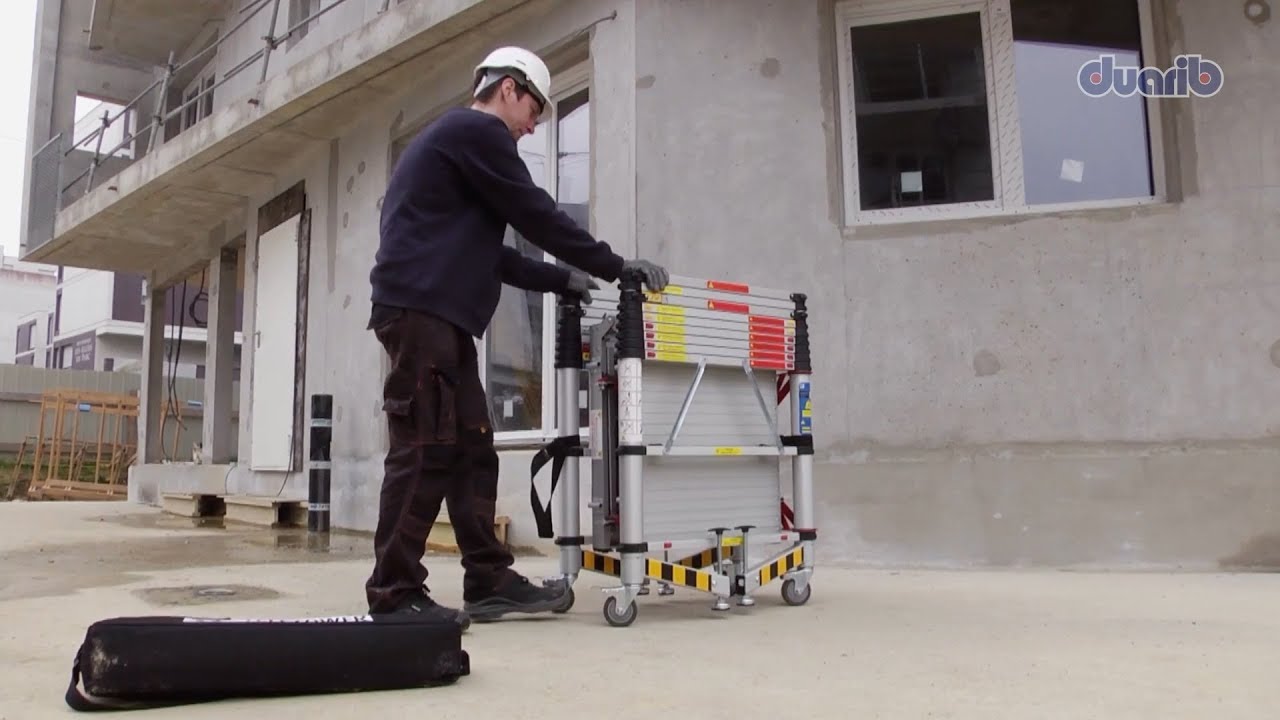 Échafaudage téléscopique pliable - DUMATOS LOCATION
