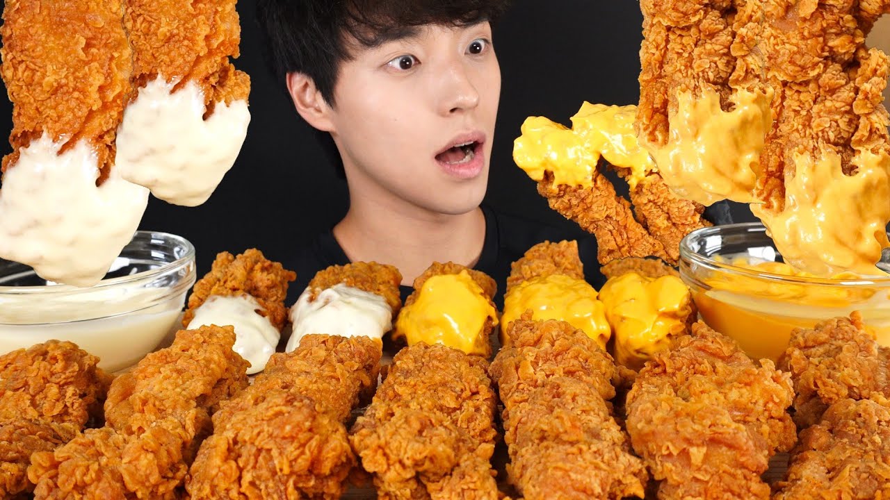 역대급 바삭한 KFC 크리스피 통다리 치킨 먹방 KFC CRISPY FRIED CHICKEN MUKBANG ASMR EATING SOUNDS