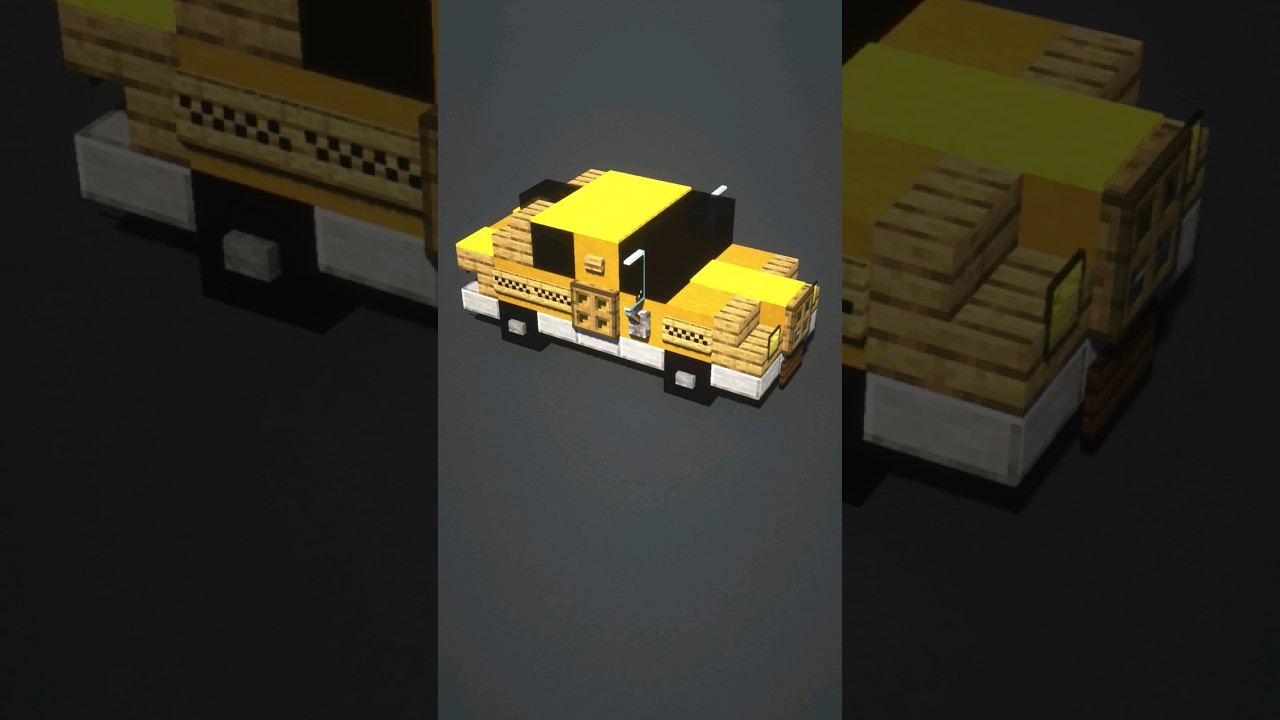 Taxi Tutorial #minecraft #tutorial #timelapse #minecraftshorts #minecraftbuilding #animation