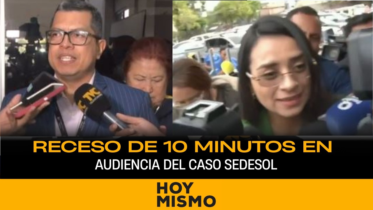 Receso de diez minutos en audiencia de declaración de imputado para acusados en caso SEDESOL