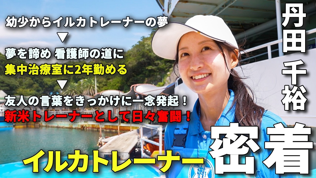 【1日密着】大人気イルカショーの裏側！元看護師トレーナーの挑戦【下田海中水族館】