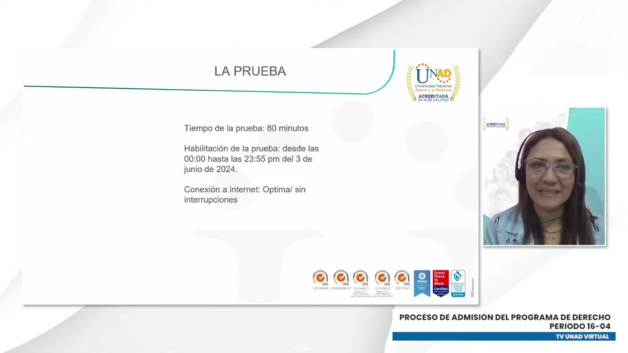 Proceso de Admisión del Programa de Derecho - Periodo 16-04
