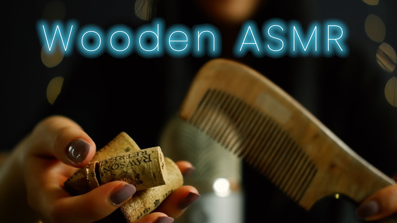 ASMR Wooden Triggers: Tapping, Scratching, Brushing on Wooden Comb & Wine Cork | CosyASMR, Cosy ASMR
