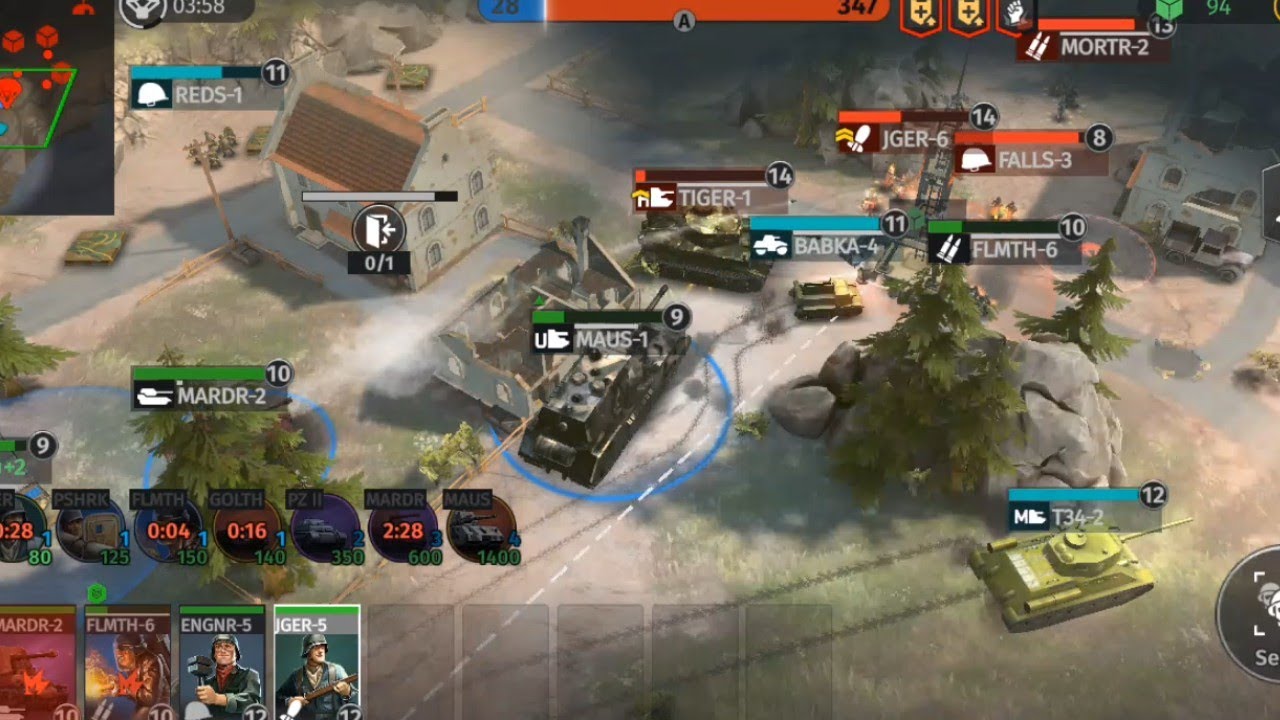 Wwa rts Germany gameplay 2vs2 coastline 