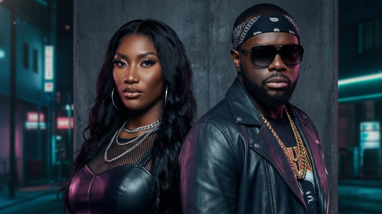 GIMS ft Aya Nakamura - Même Quand Le Monde Dort (Chanson d'amour française| Clip Officiel)