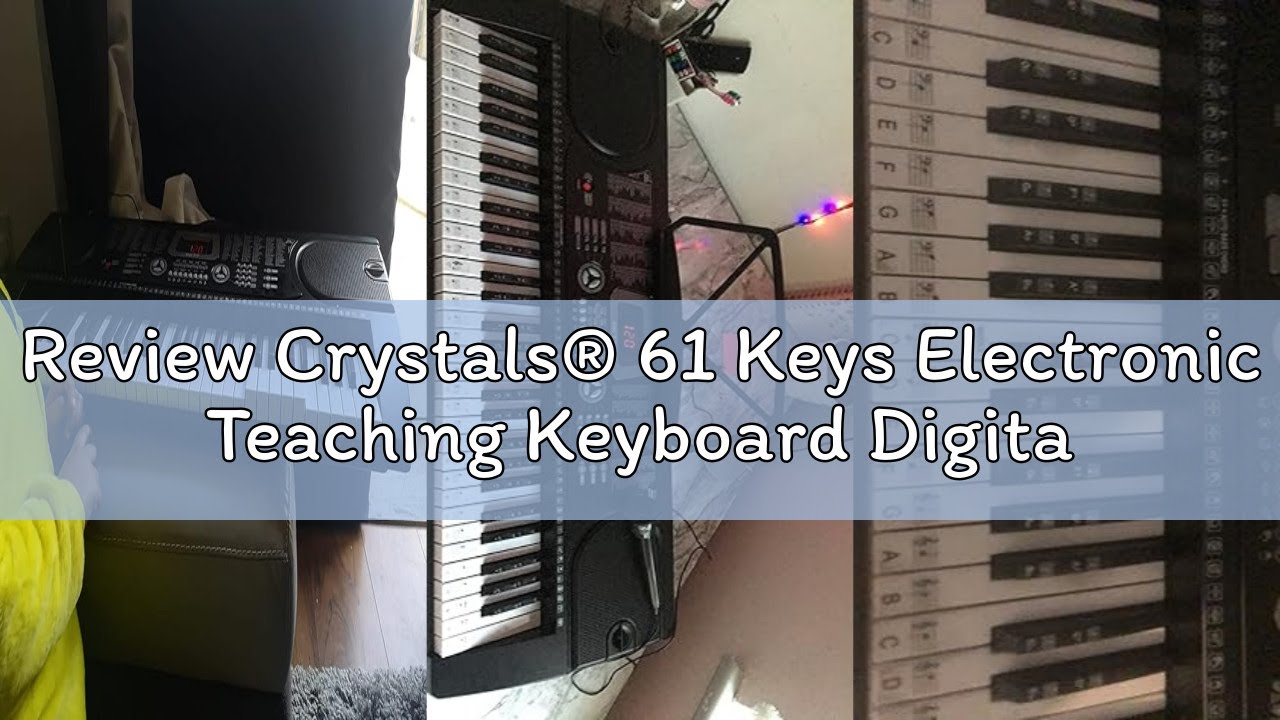 Review Crystals® 61 Keys Electronic Teaching Keyboard Digital Music Piano Instrument & Microphone -