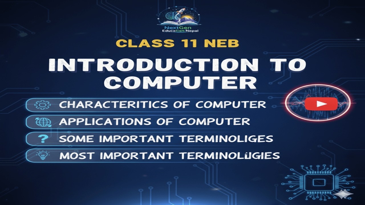 Class 11 NEB Computer Unit-1 Computer System Basic Topics with Important Questions.|| NextGen Nepal