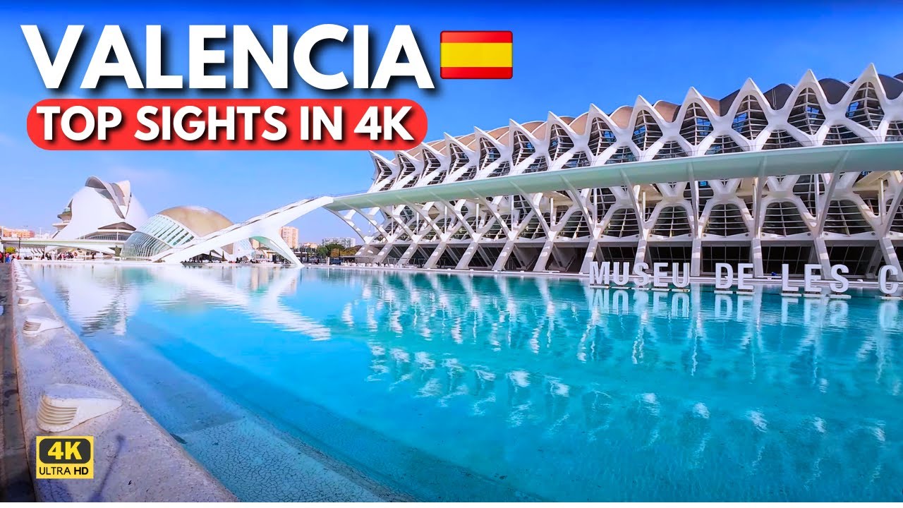 Valencia Walking Tour 4K 🇪🇸 | Top Things To Do in Valencia, Spain (No Talking)