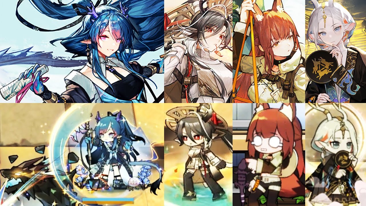 Ling, Qiubai, Franka, Nine-Colored Deer Skins [Arknights/アークナイツ/명일방주]