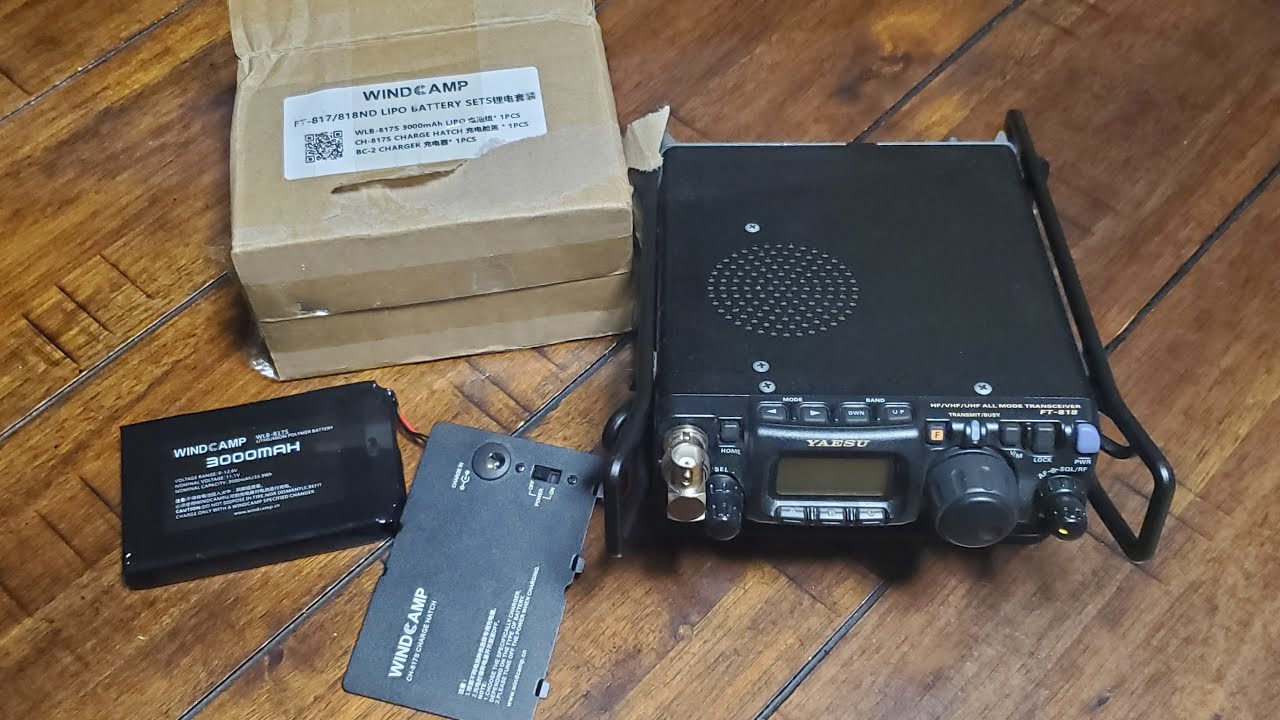 Unboxing of the WIndCamp FT-817/818ND LIPO Battery set - The No Code Tech