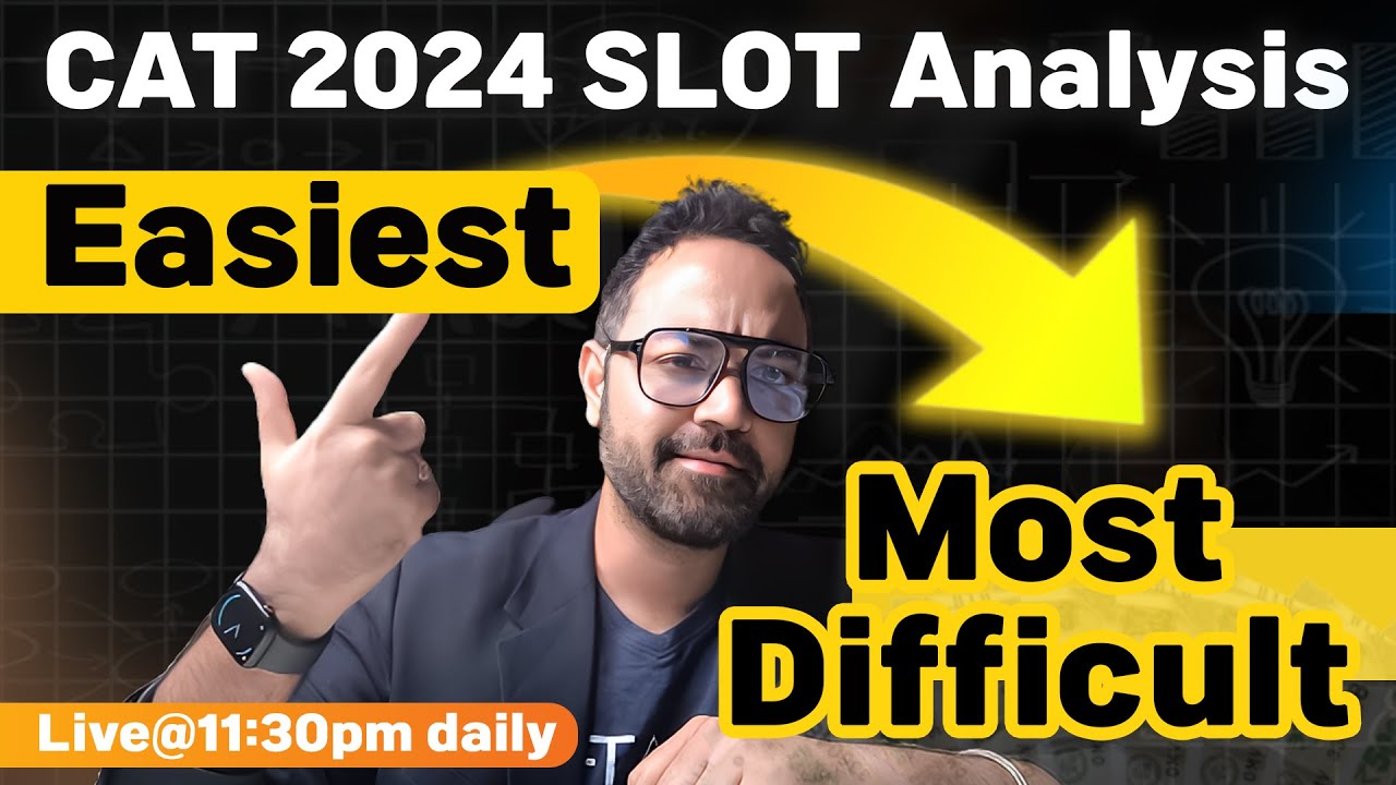 CAT 2024 Admit Card OUT | Which SLOT Is The Easiest & Most Difficult | Most Important Topics For CAT