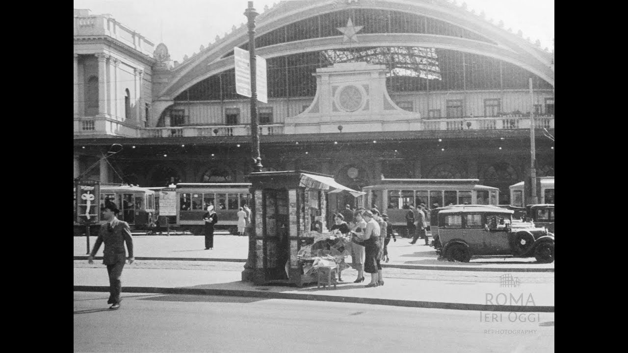 Guarda Roma -Stazione Termini via Nazionale ieri ed oggi