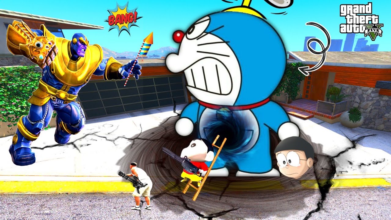 GTA 5 | SHINCHAN SAVED DORAEMON & FRANKLIN | PART-16 |BIGGEST ZOMBIE APOCALYPSE IN GTA 5