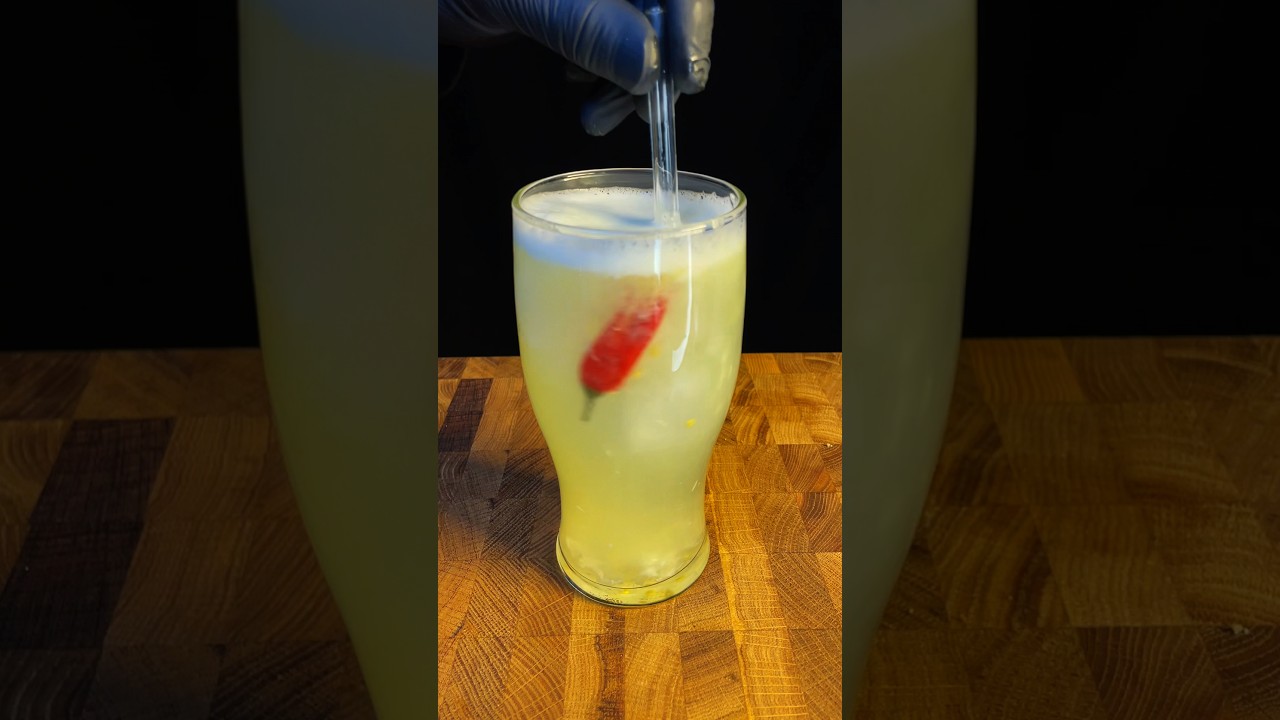 Refreshing Spicy Drink 🌶️🔥 Unique Jalape&ntilde;o & Lime Recipe #shorts