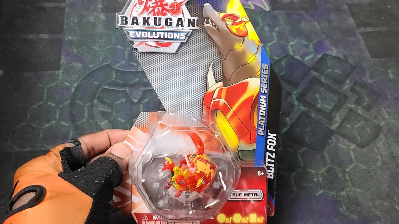NEW BAKUGAN EVOLUTIONS PLATINUM SERIES PYRUS BLITZ FOX UNBOXING!