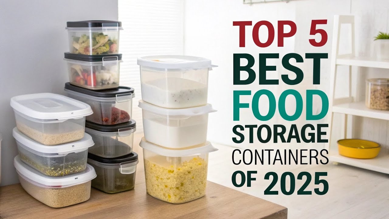 **Top 5 Best Food Storage Containers of 2025 | Keep Your Food Fresh & Organized!