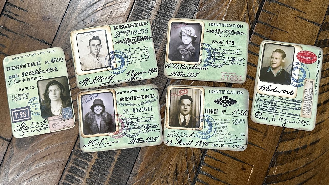 Craft With Me - Let’s Make Vintage ID Cards