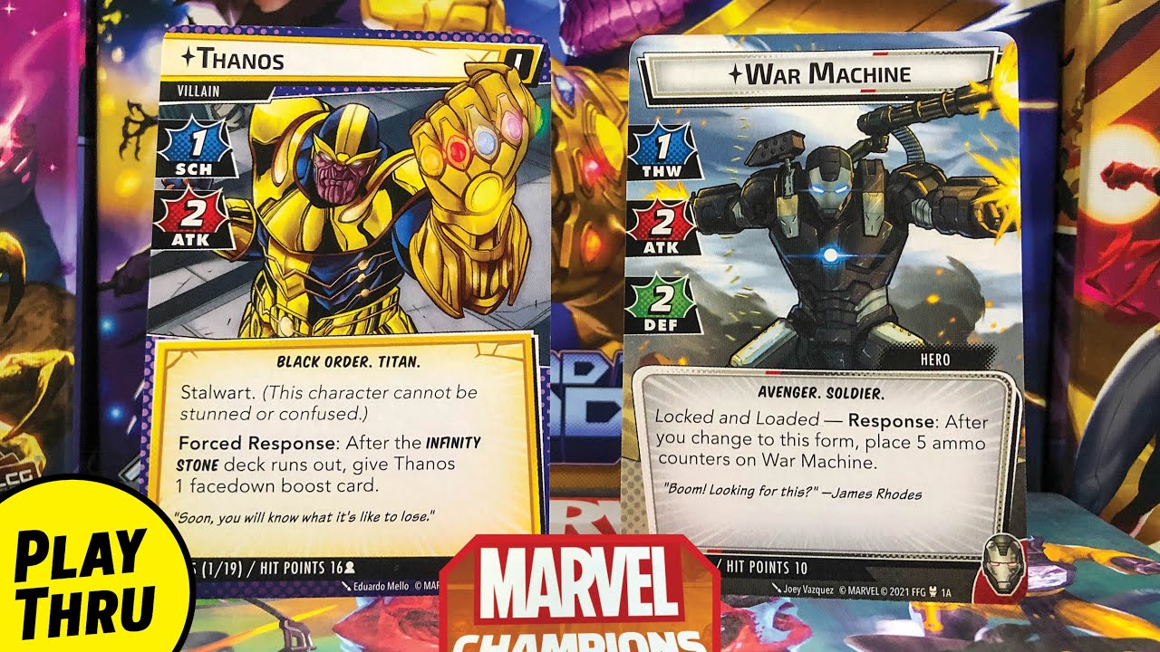 WAR MACHINE против THANOS: Marvel Champions: Одиночное прохождение