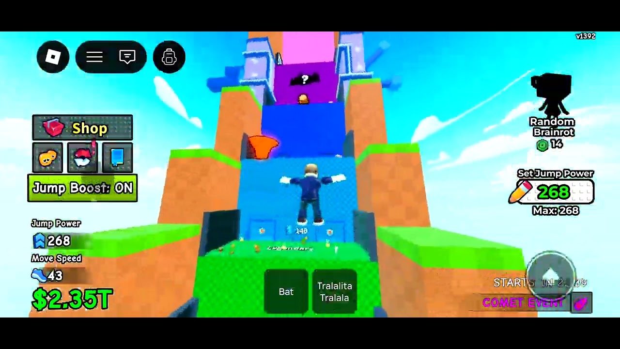 Jump for brainrots gameplay | roblox